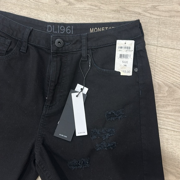 Monet black destroyed shorts - Picture 7 of 10